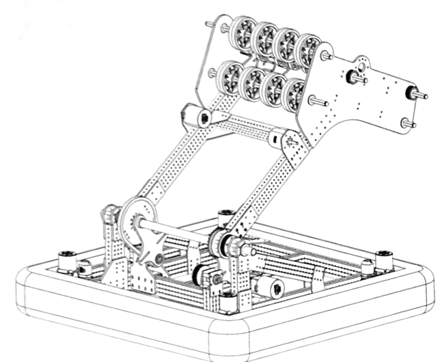 CAD diagram of robot